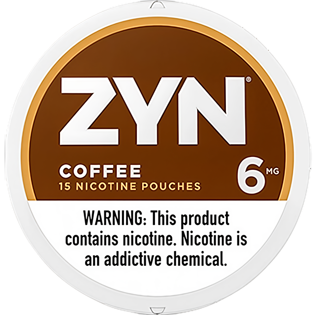 ZYN Coffee 6mg nicotine pouches — Mini Dry can with 15 normal roasted-coffee pouches