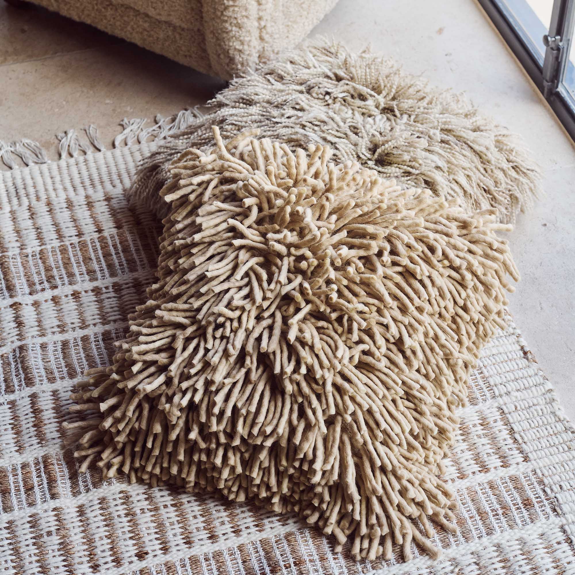 Jensen Textured Cushion, Natural