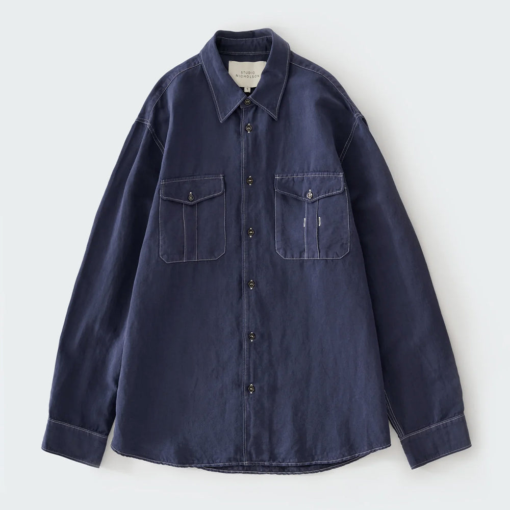 Studio Nicholson - Chemise Louro - Indigo