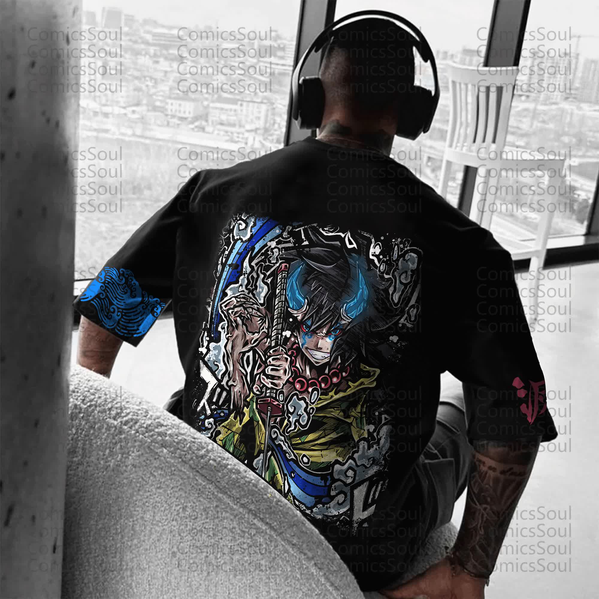 Unisex Anime Inspired Vintage T-Shirt丨Comicssoul