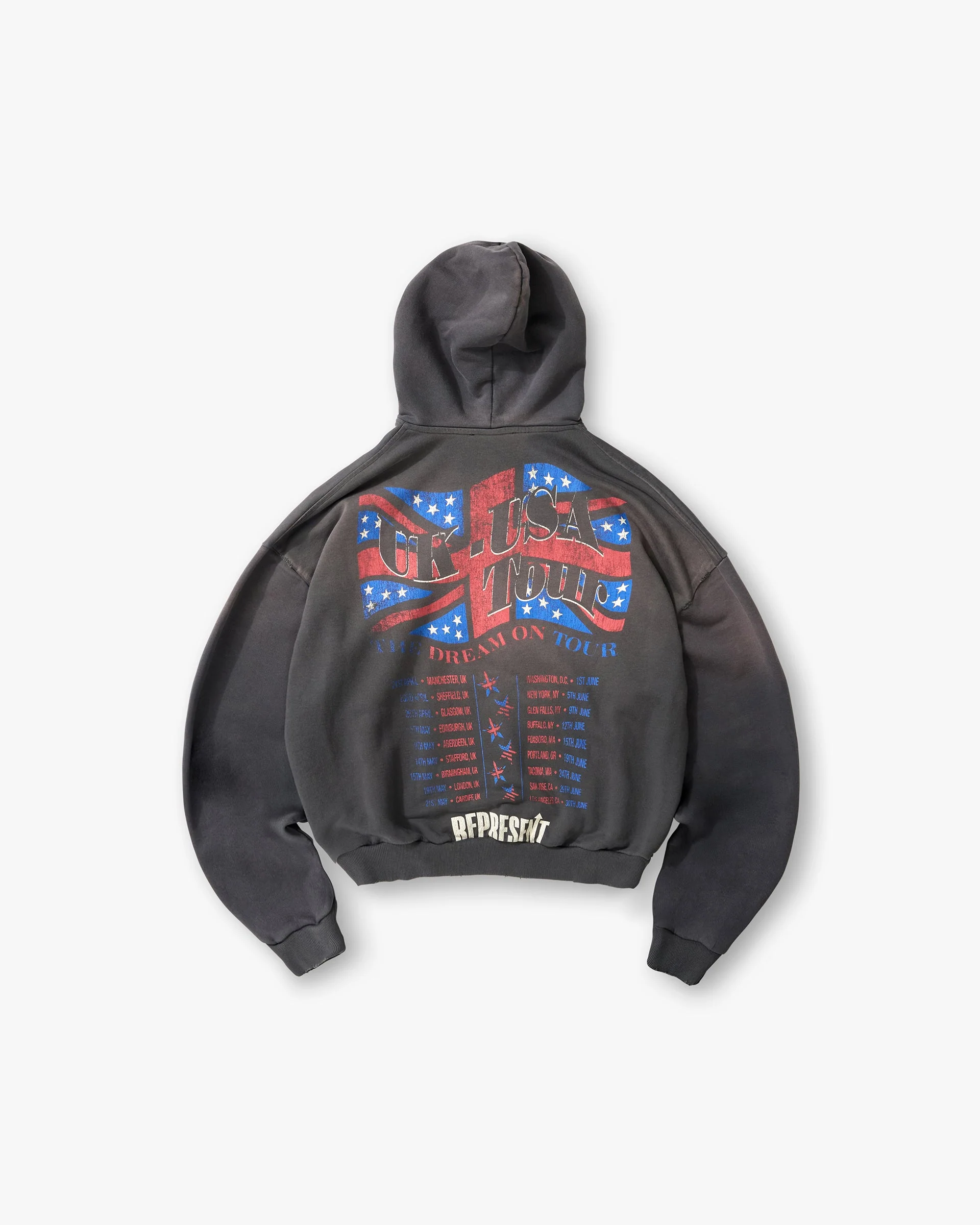 Dream On Tour Hoodie - Sun Fade Grey