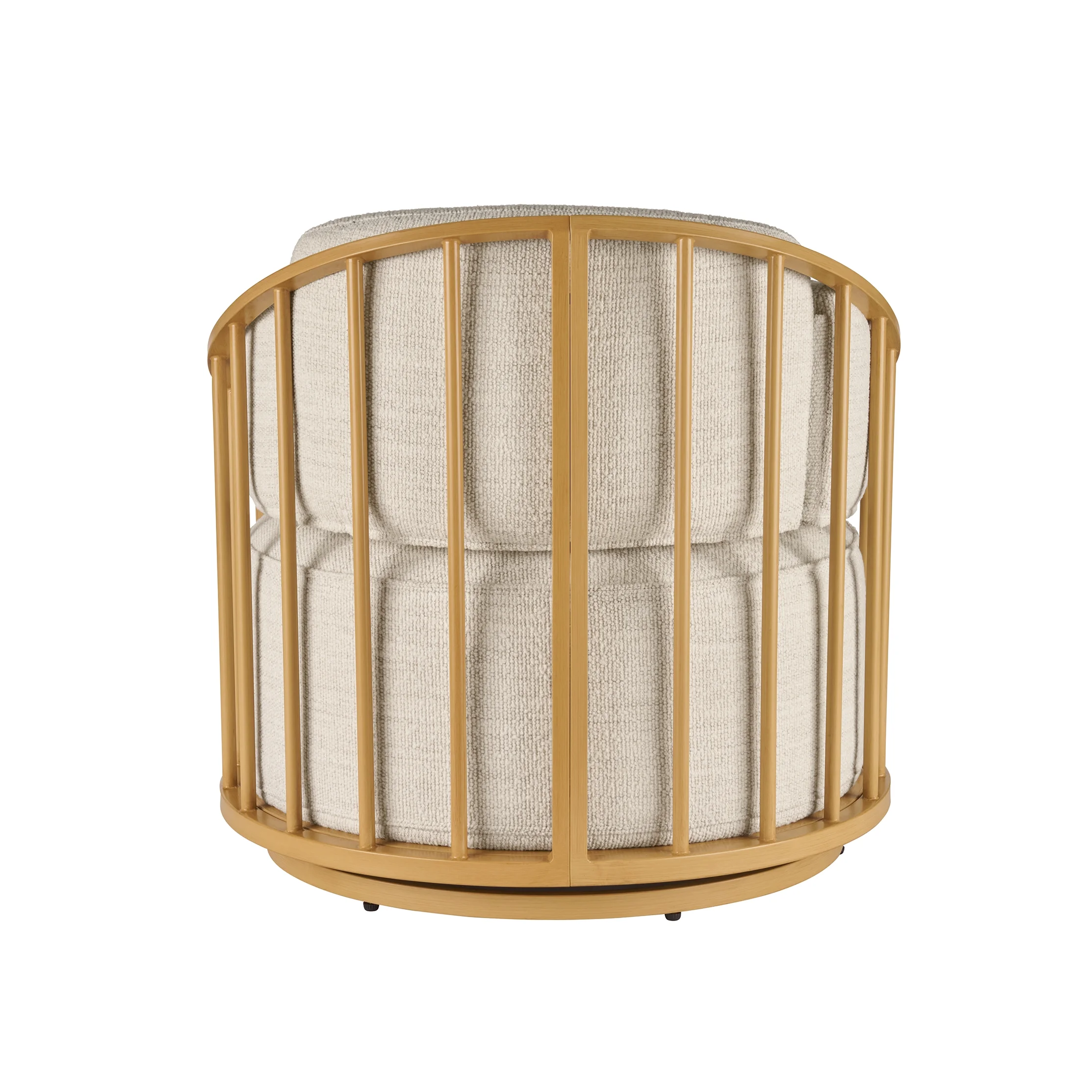 Better Homes & Gardens Lillian Swivel Birdcage Accent Chair, Cream Linen - Image 29