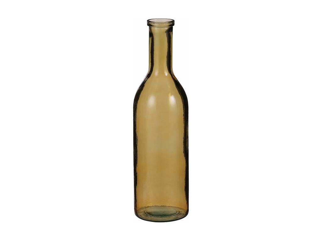 Botella decorativa de Vidrio reciclado - Ø15 x 50 - Ocre - RIOJA