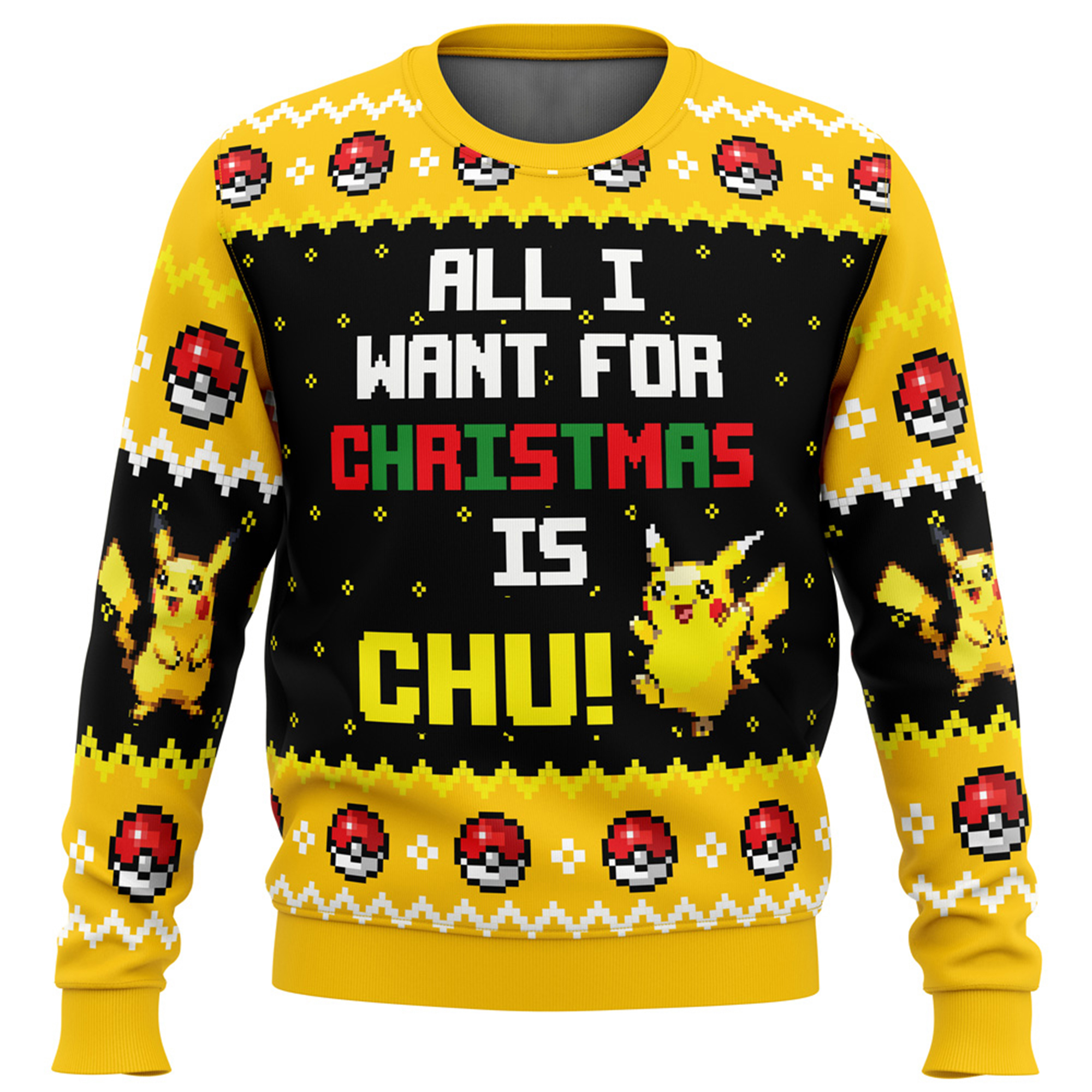 Unisex Anime Ugly Christmas Sweater TeeThreads Sustain the Scene with Custom Apparel
