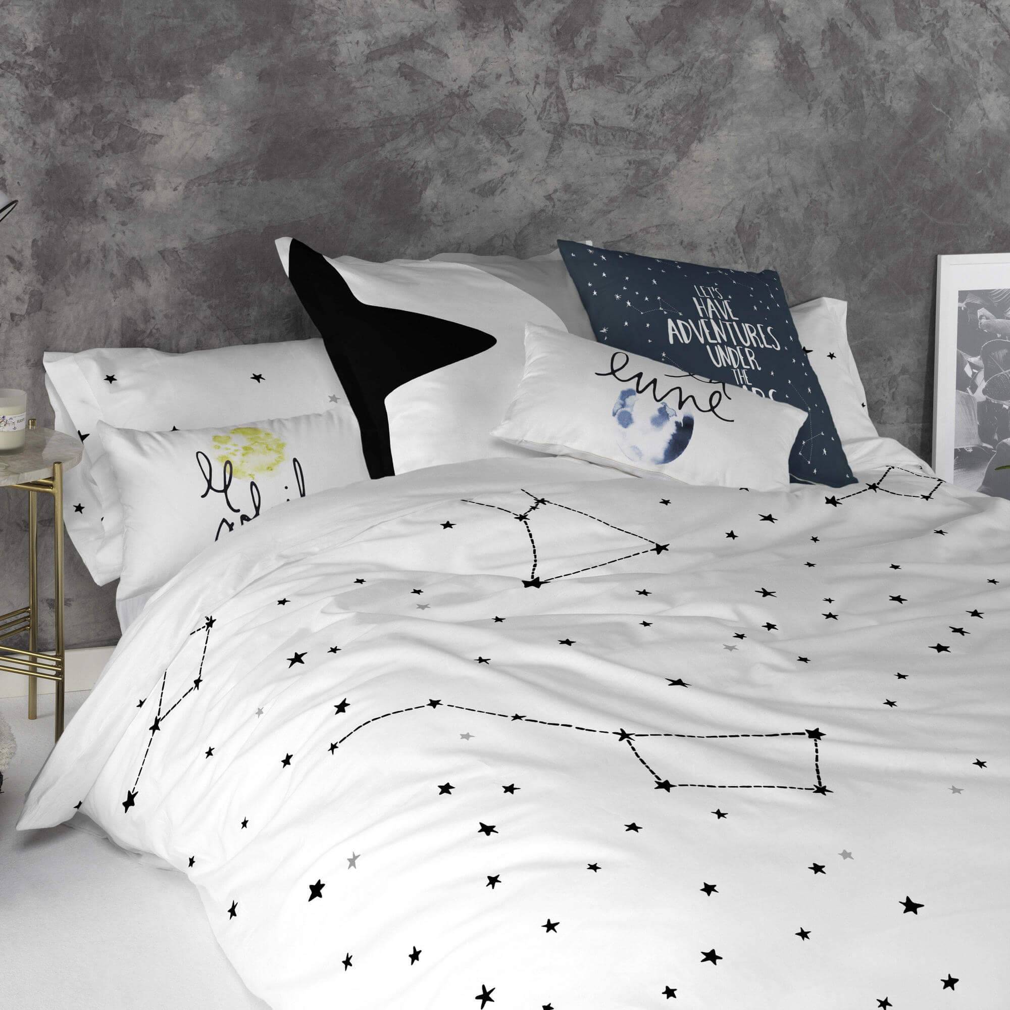 Blanc Kussenhoes Constellation