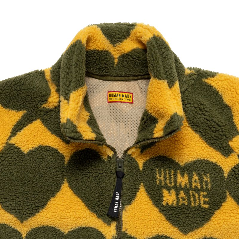 HUMAN MADE HEART FLEECE JACKET