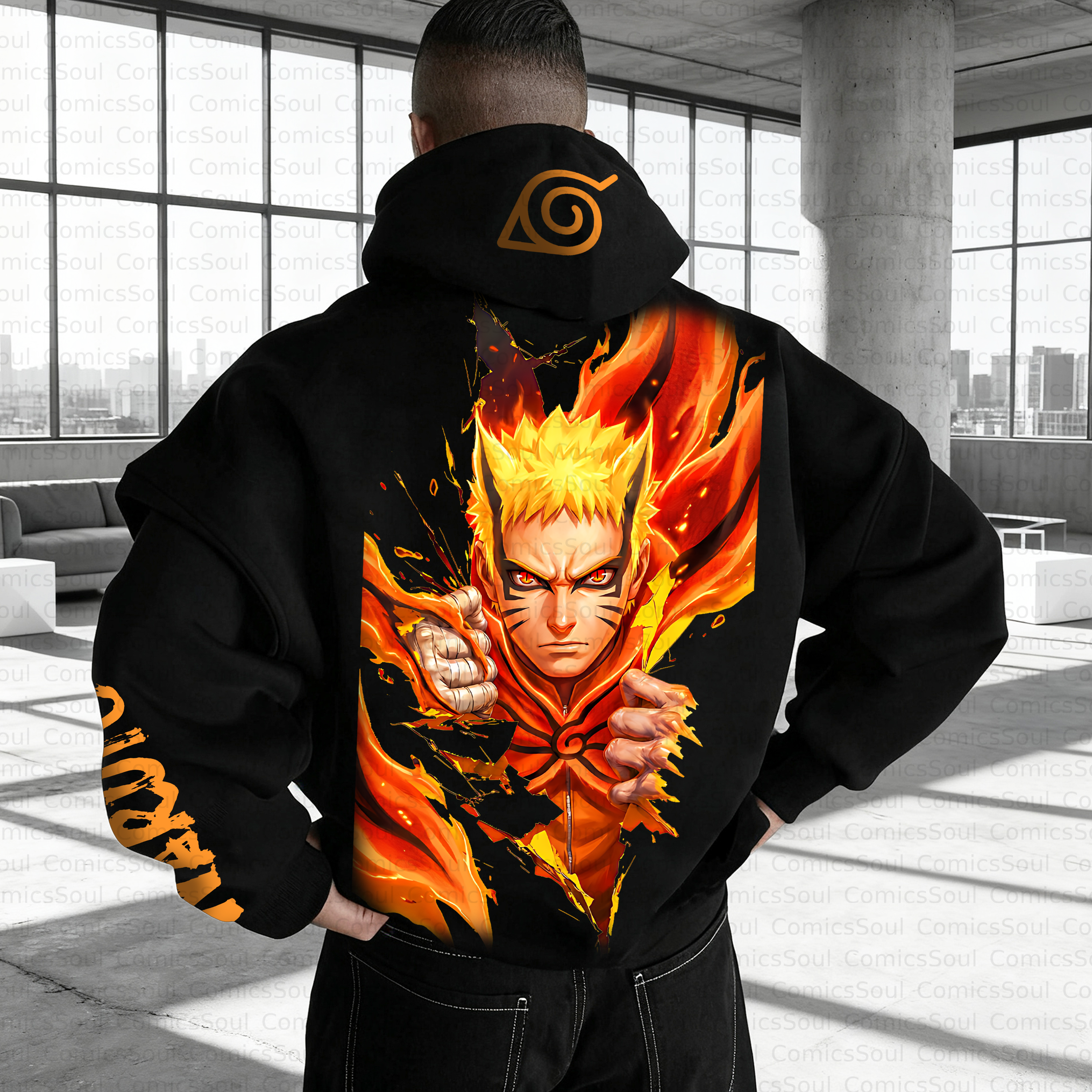 Unisex Anime Inspired Vintage Plush Hoodie