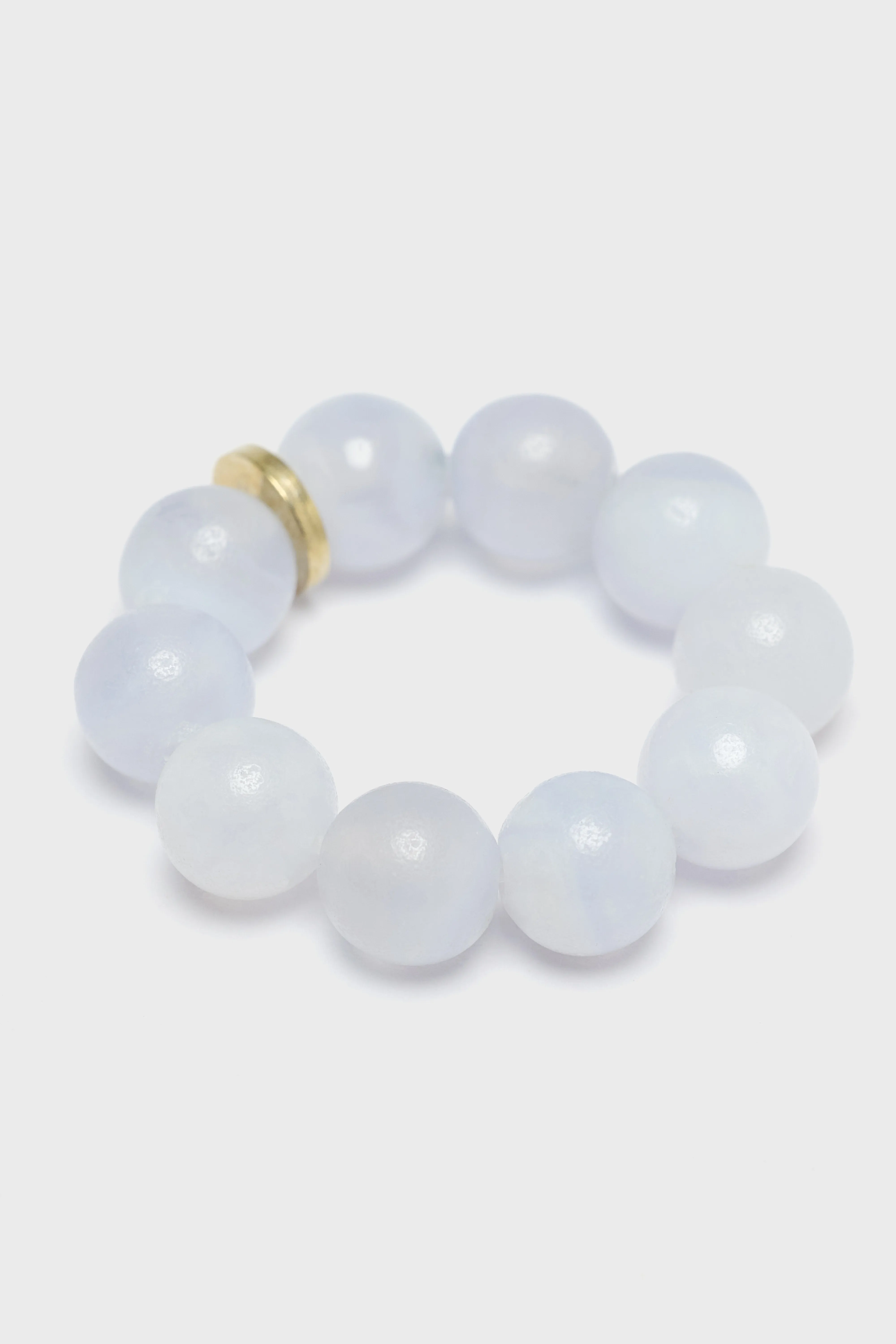 Bellerose Chalcedony Spheres Ring  (252 / W / WHITE)