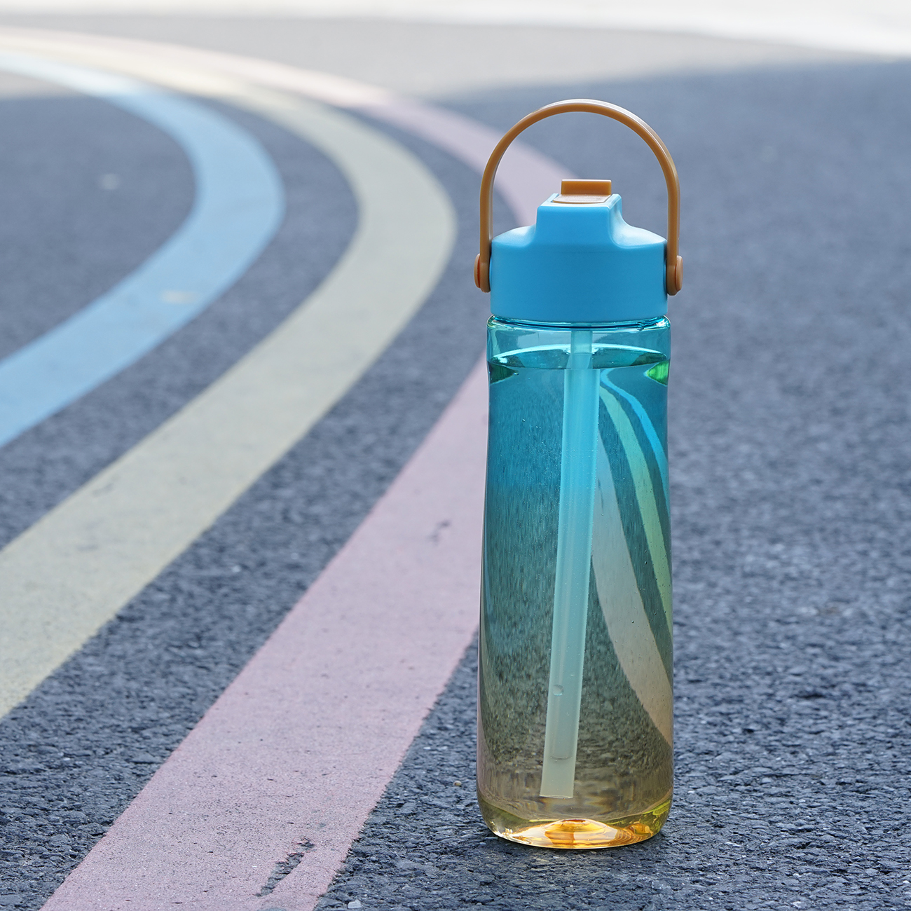 Gradient Plastic Sports Water Bottle