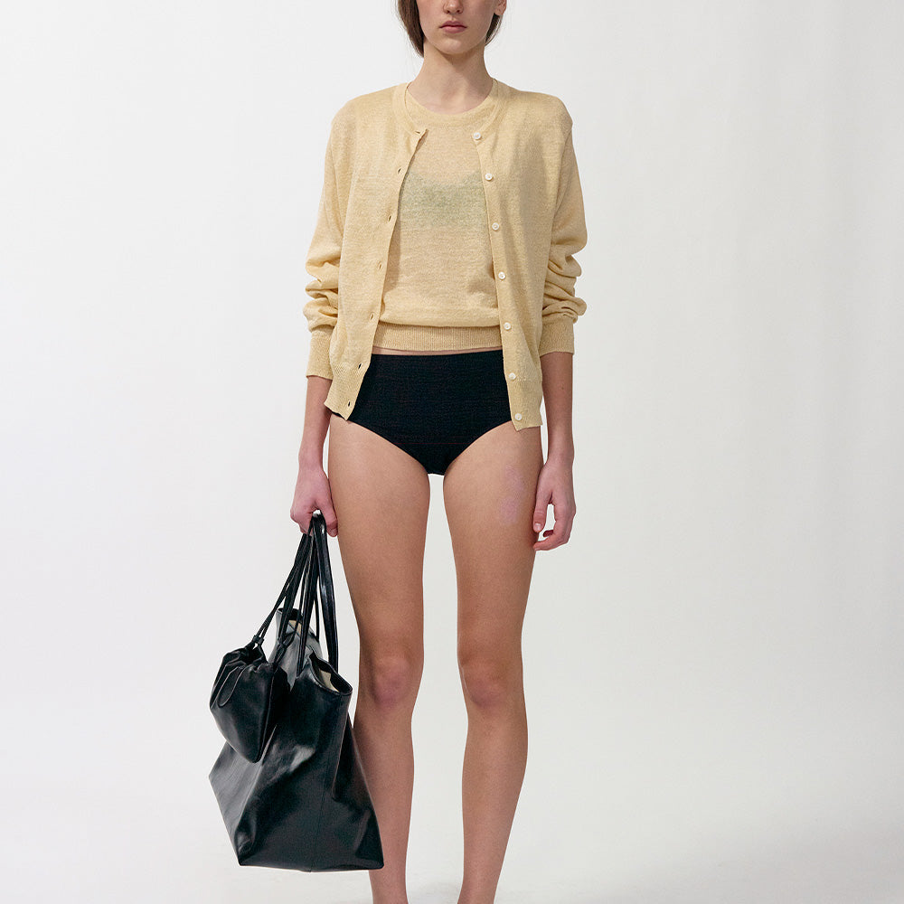 Nothing Written - Cardigan Rola - Jaune