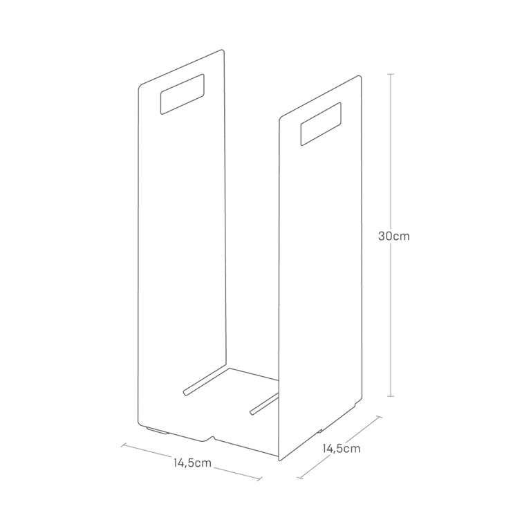 Yamazaki Handdoekenrek (set van 2) - Tower - Zwart