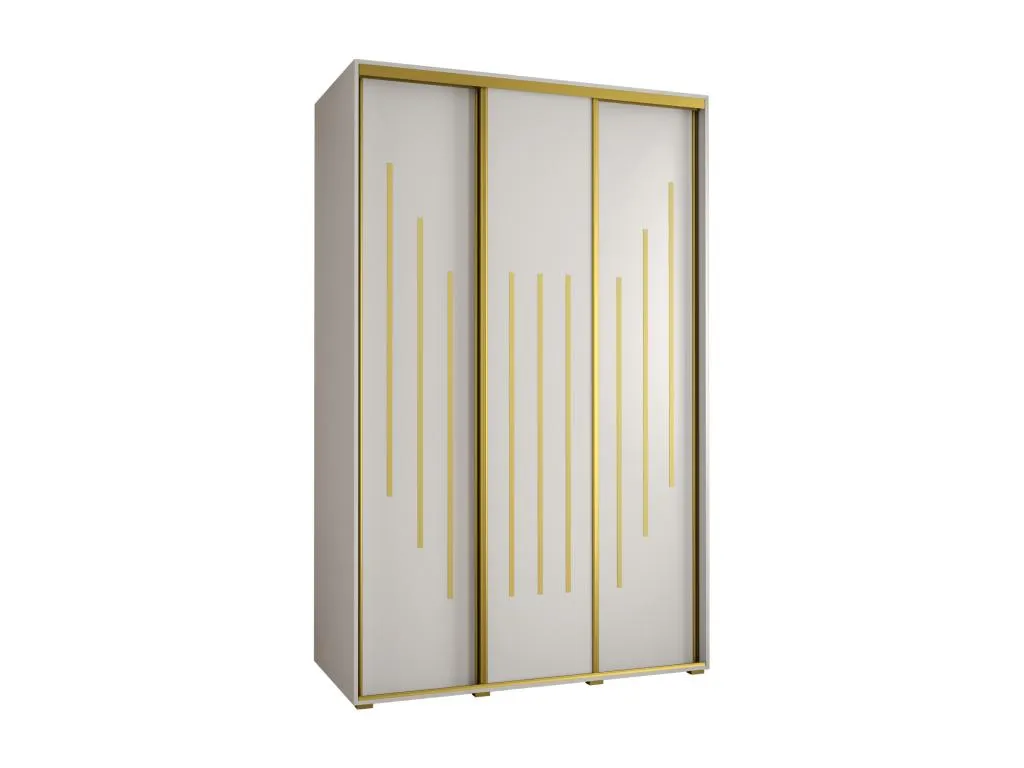 ARMARIO Decoesp 8 DE PUERTAS CORREDERAS 235.2/150/45 3 puertas (Blanco/Blanco/Oro) MOXF63758