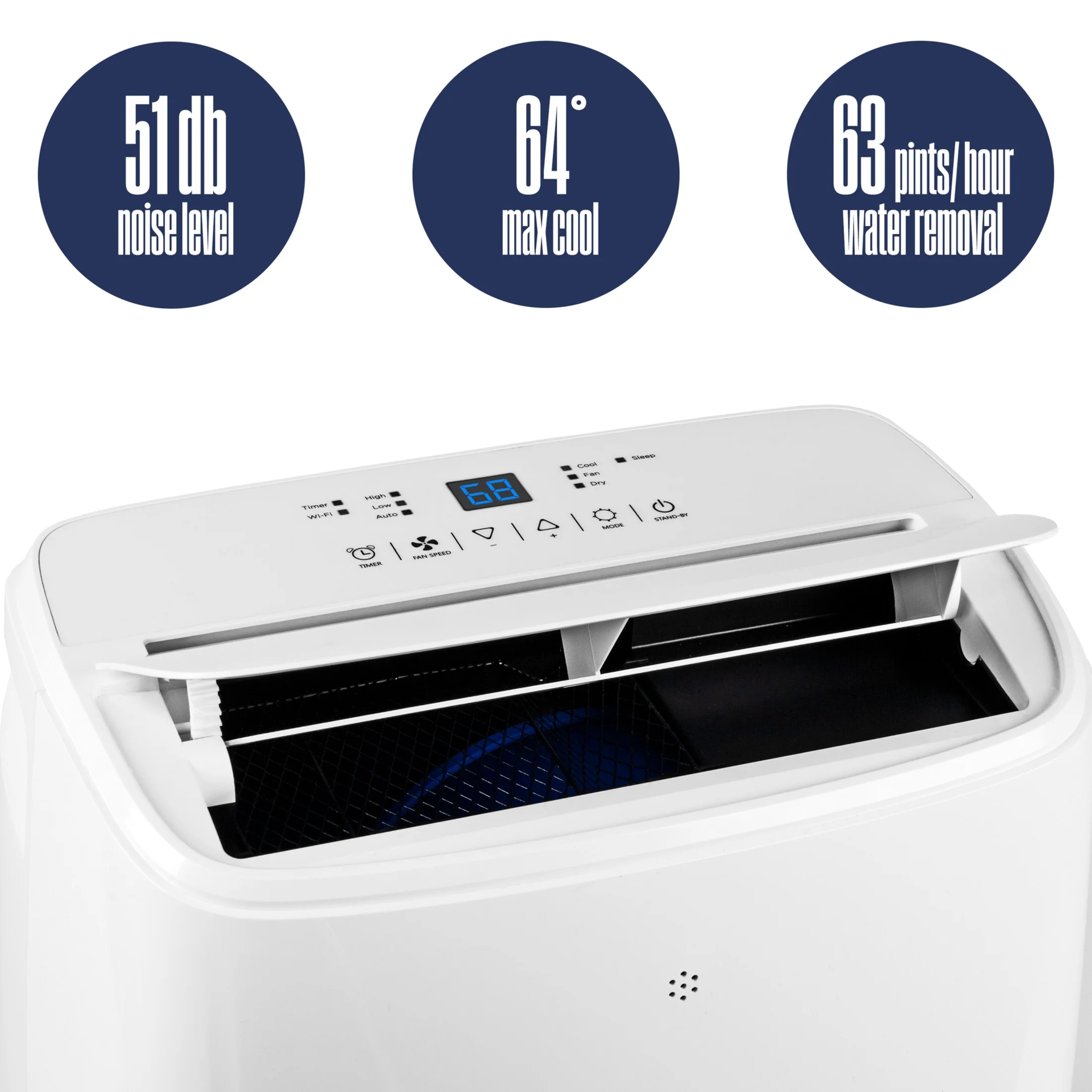 Westinghouse 10,000 BTU Portable Air Conditioner & Dehumidifier with Smart App, for Rooms Up to 450 sq ft - Image 8