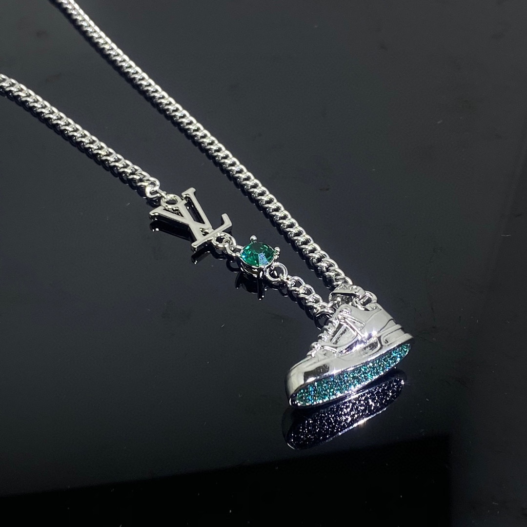 Louis Vuitton Shoe Sneaker Pendant Necklace - Original Replica Club