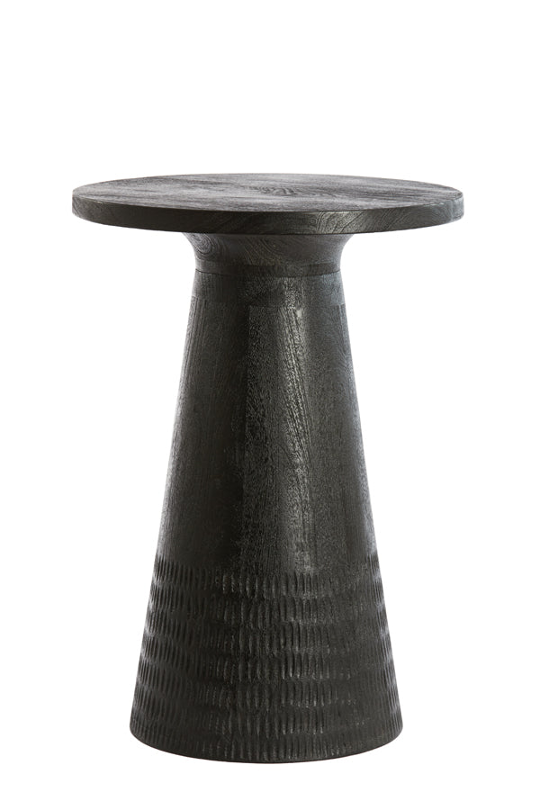 Light & Living - Bijzettafel PAXOS - Ø45x64cm - Zwart