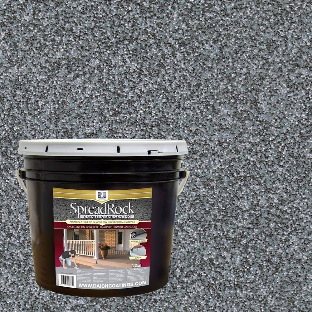 SpreadRock Granite Stone Coating 3-Gal Ice Grey Interior/Exterior(Grey/Stone)