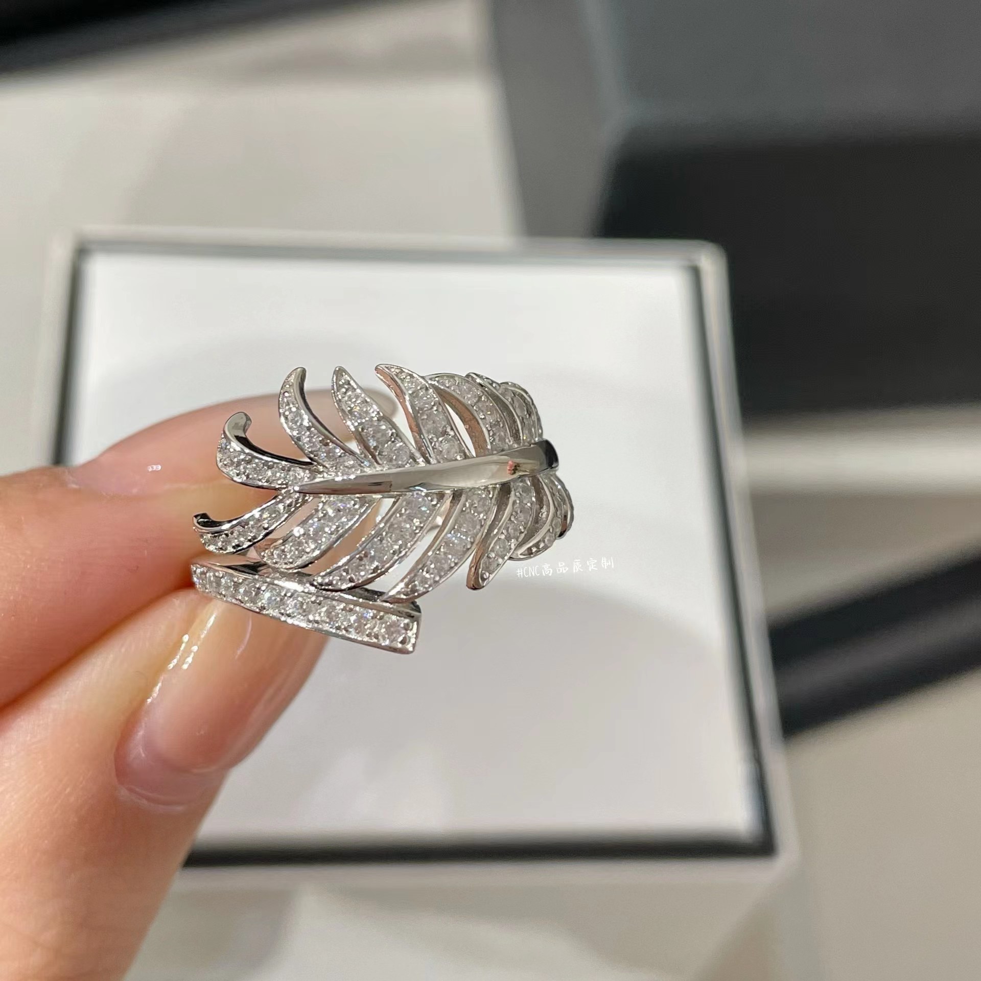 Chanel Diamond Feather Plume De Ring Earrings Necklaces - Original Replica Club