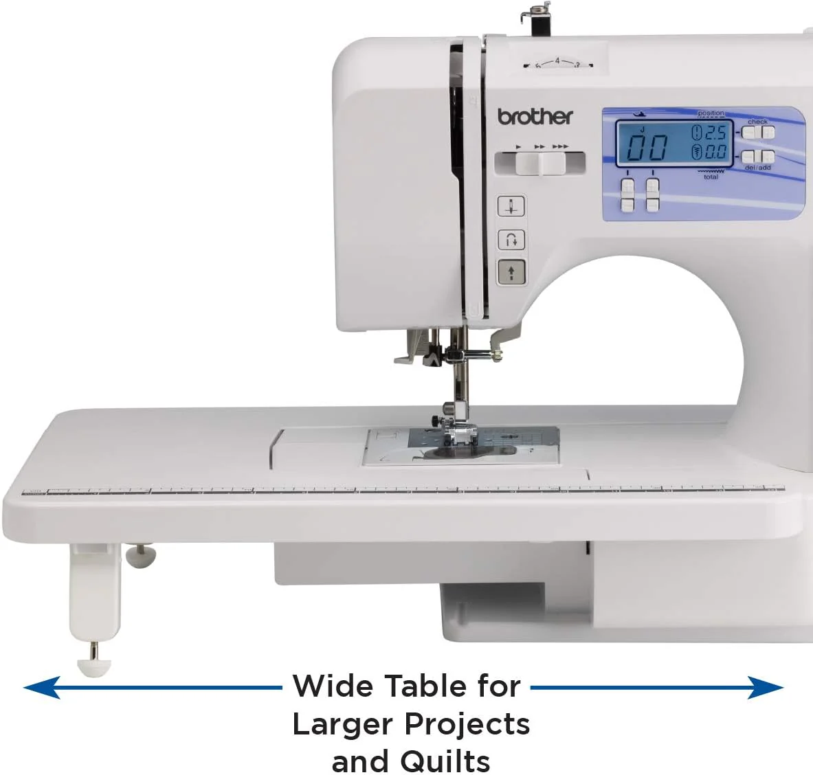 Brother HC1850 sewing and quilting machine, 185 built-in stitches, LCD display