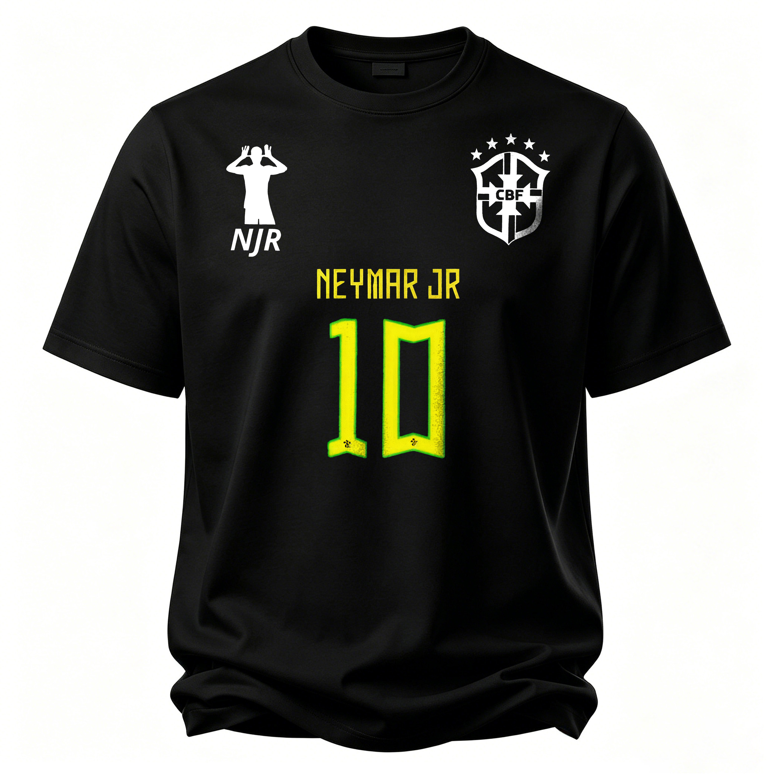 Creative Number 10 Frame Soccer Star Printed Unisex Oversized T-shirt