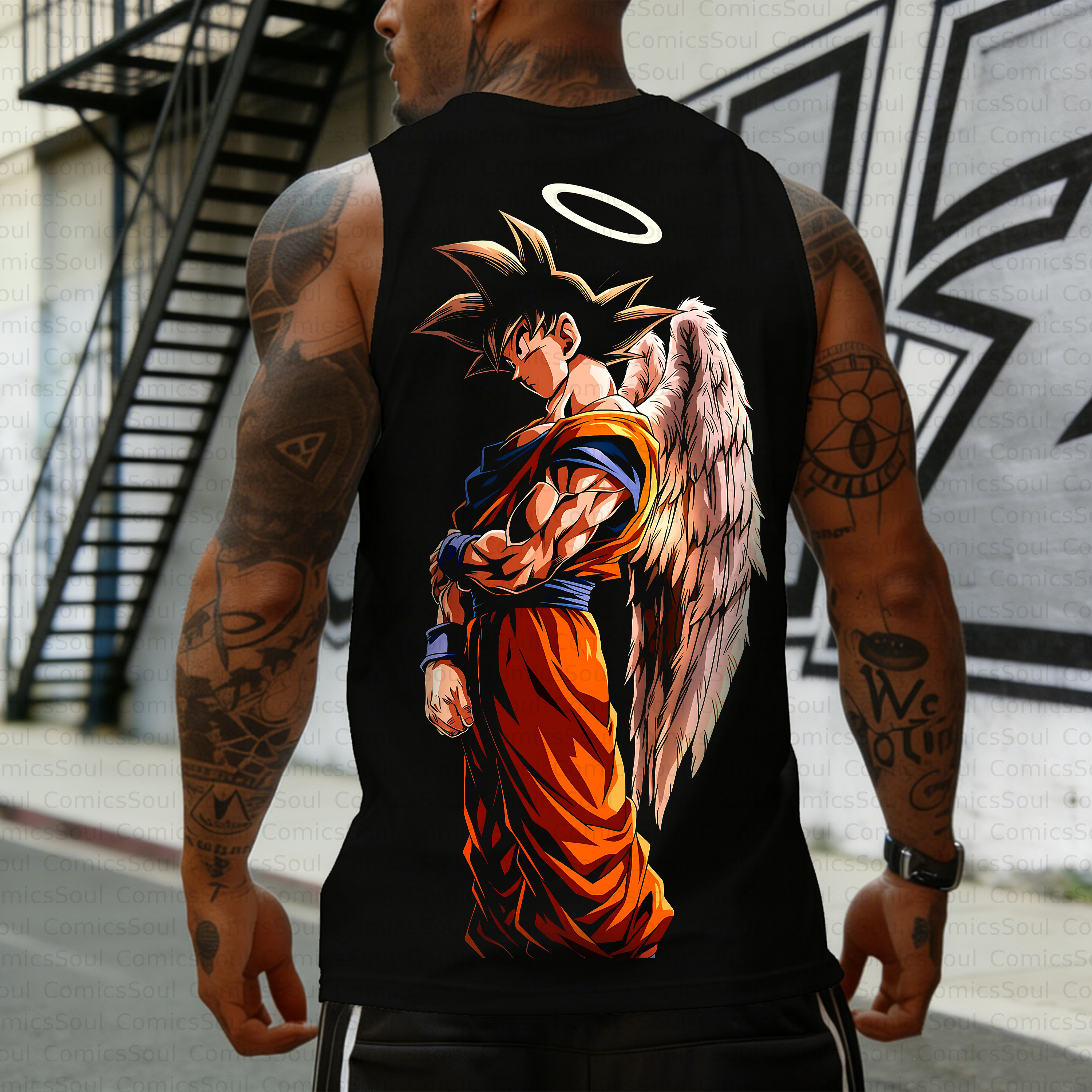 Unisex Anime Inspired Vintage Tank Top