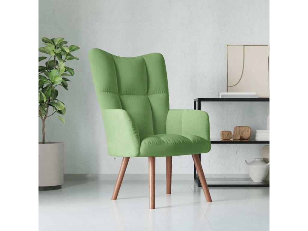 Sillón de Homelyvo de terciopelo verde claro