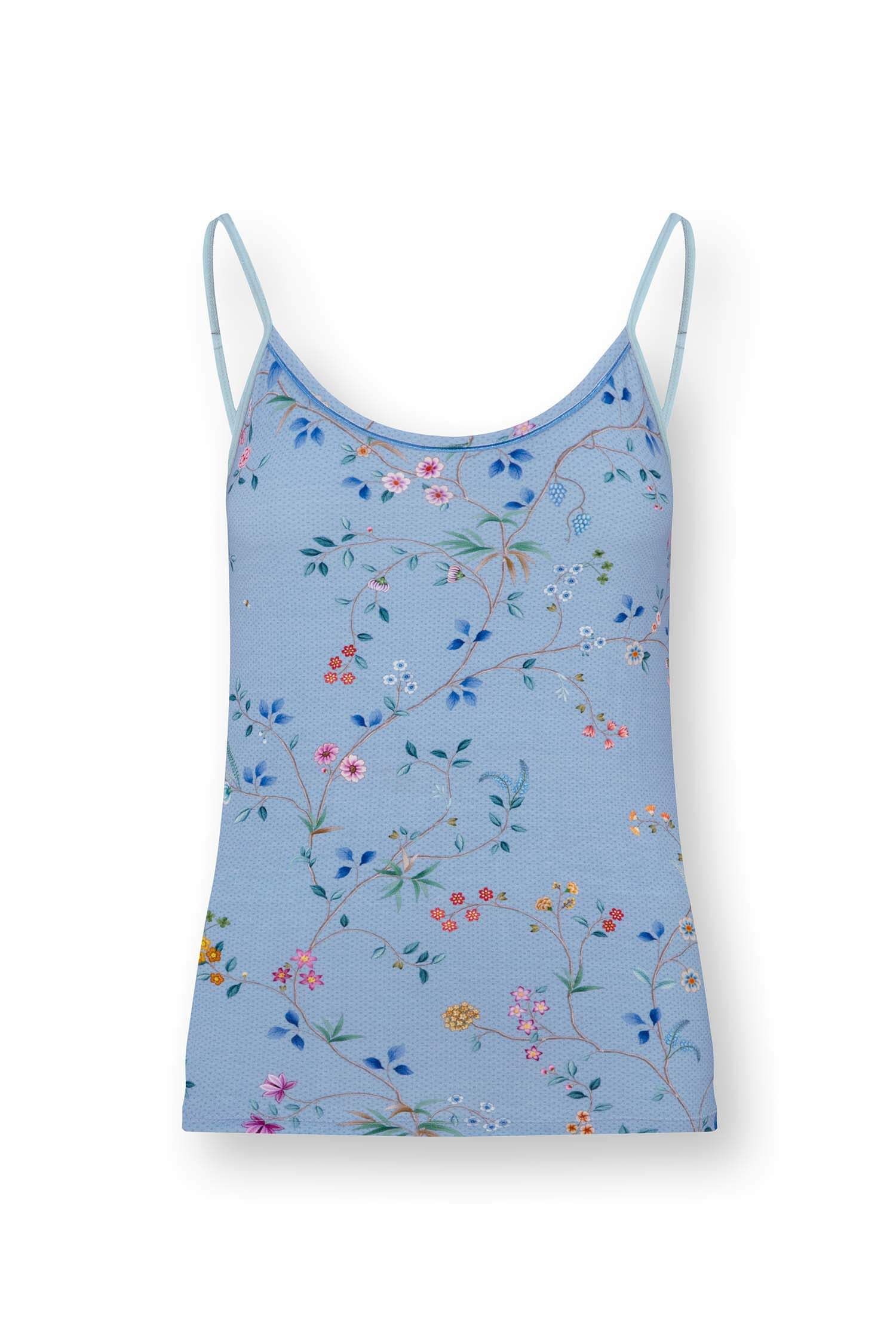 Selina Sleeveless Top Delhi Dreams Blue