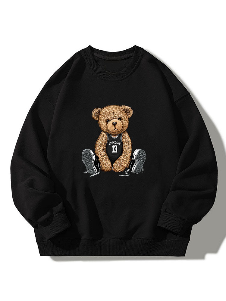 London Bear Print Relaxed Sweatshirt