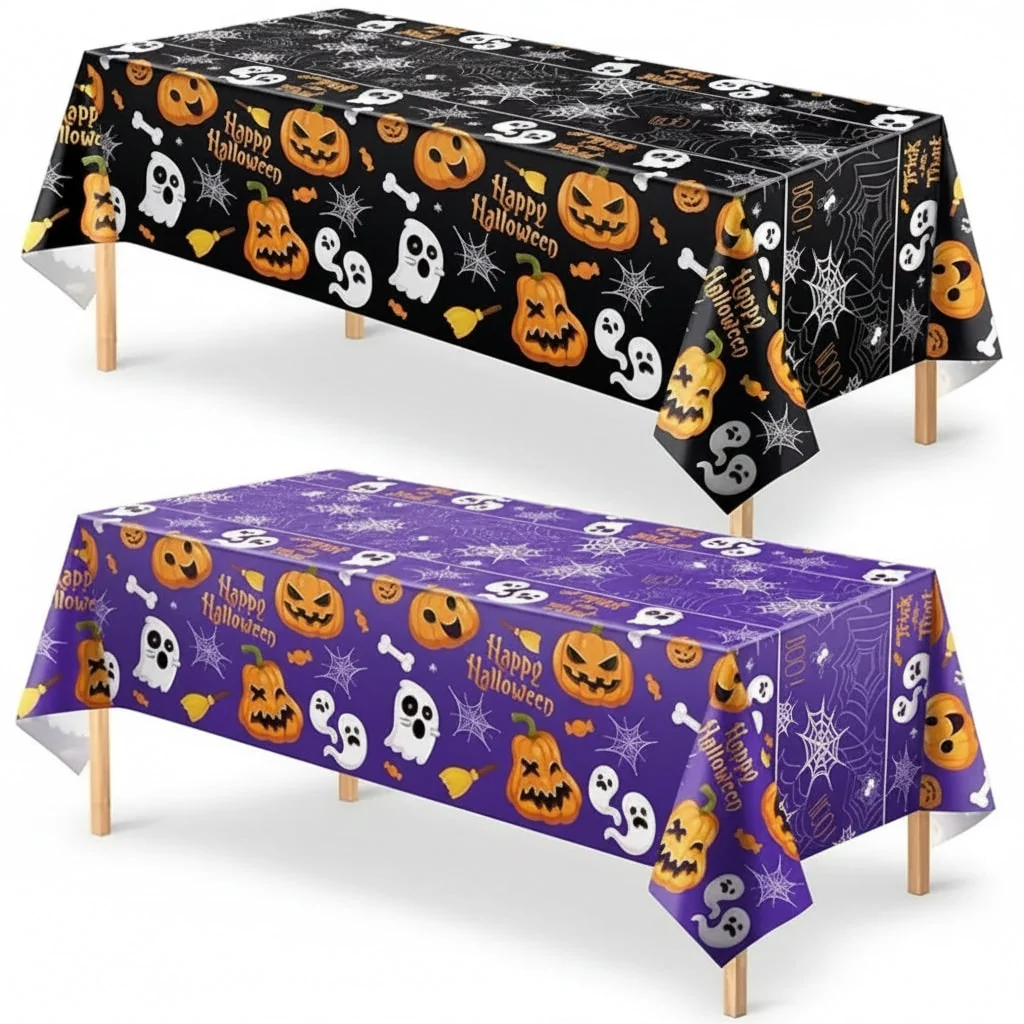 Halloween Decoration Tablecloth Party Spiderweb Pattern - Image 5 Halloween Decoration Tablecloth Party Spiderweb Pattern - Image 5