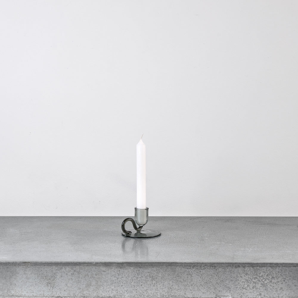 Bougeoir Curved - Gris
