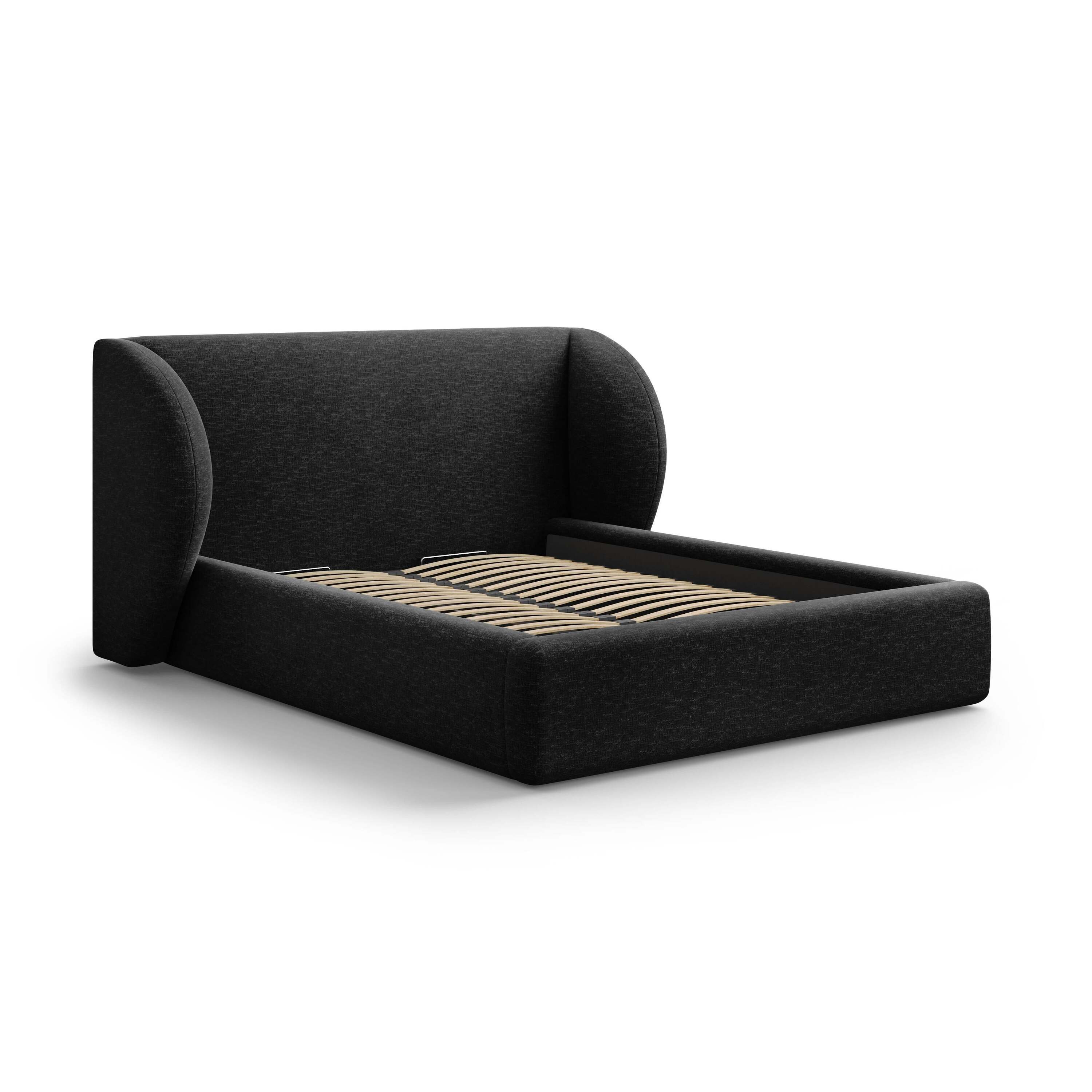 Micadoni Bedframe Miley met Opbergruimte - 140 x 200 cm - Chenille - Z