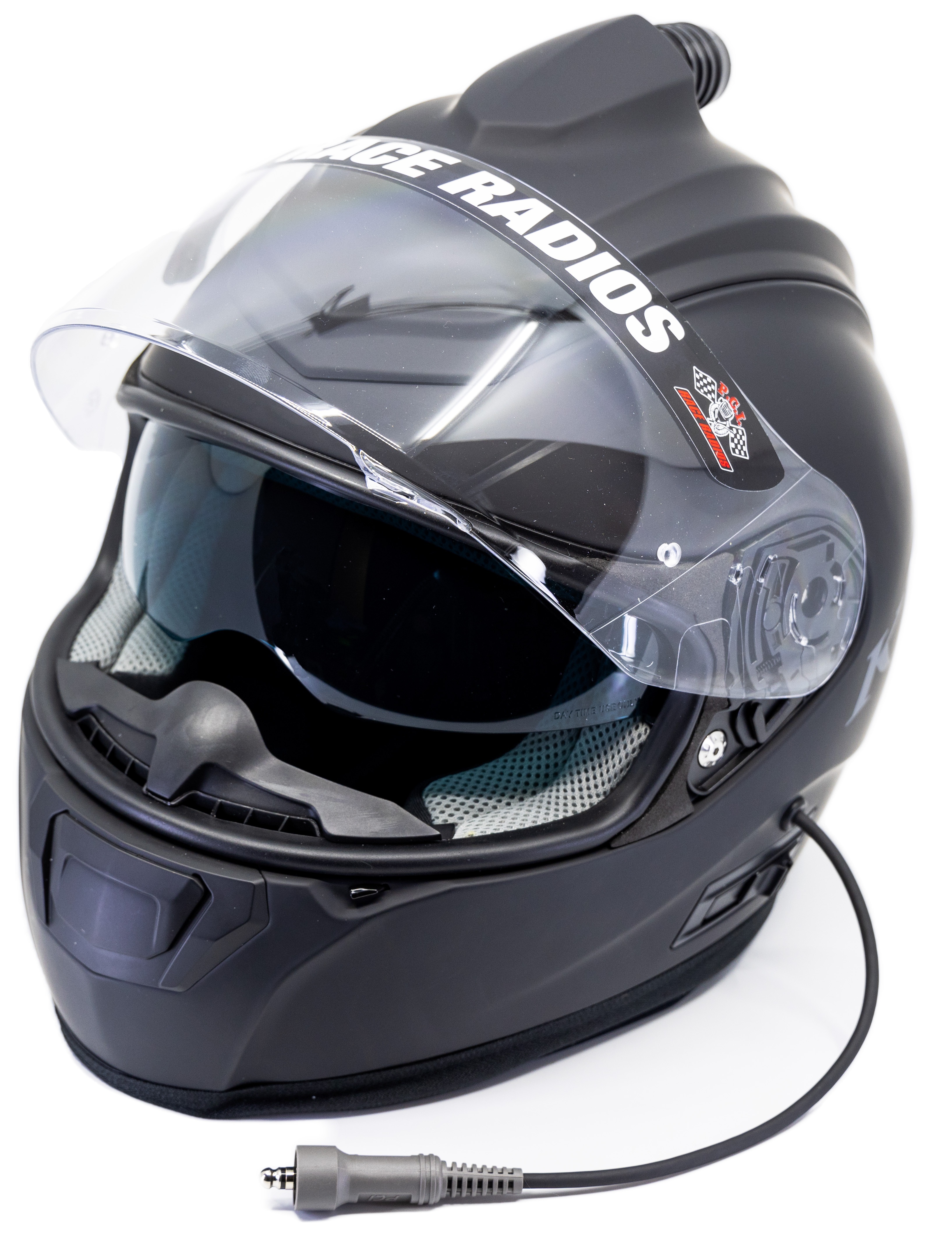SportsBikeShop PCI Race Radios Klim R1 Fresh Air Helmet PCI Trax Wiring / XL [Open Box]
