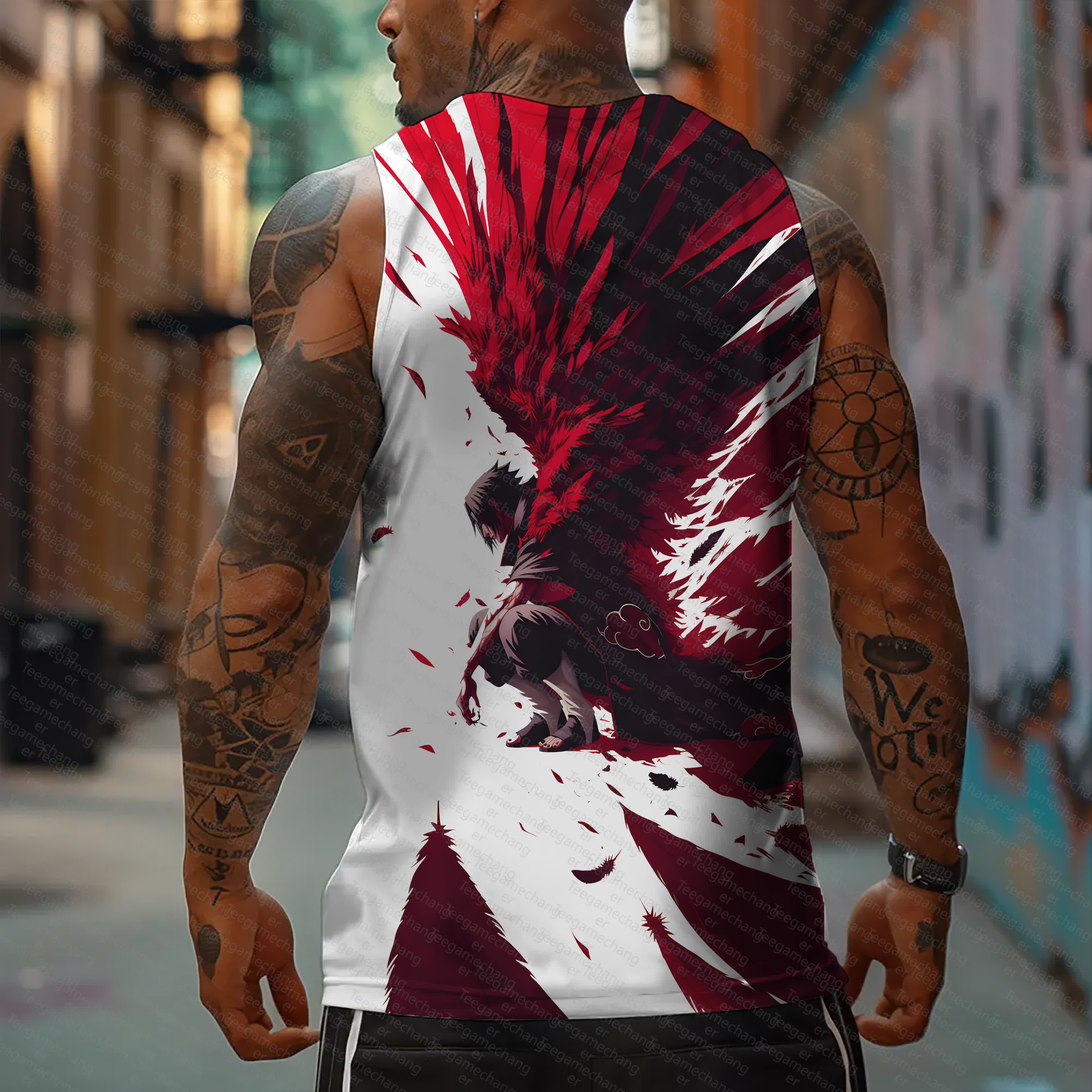 Unisex   Casual Anime  Tank Top