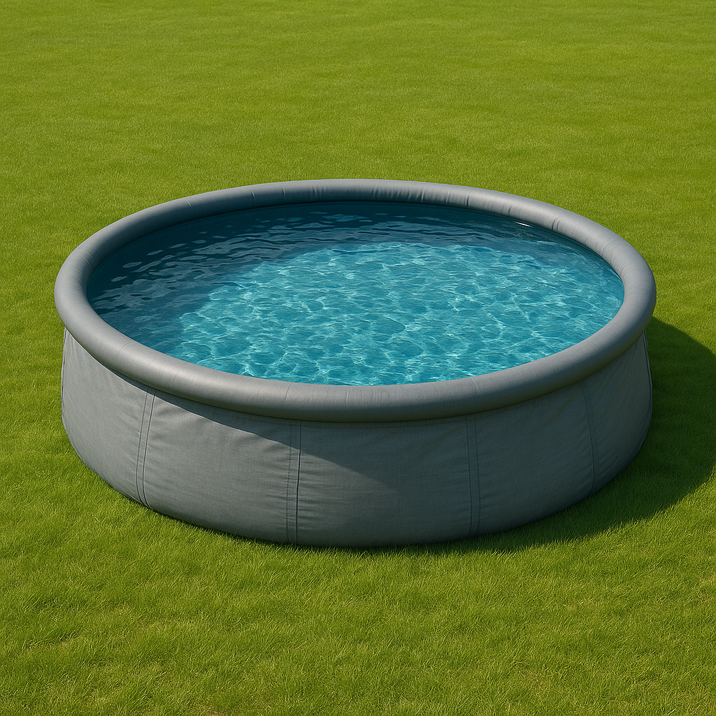 Piscina tubular redonda Redonda Sí Piscina Tubular PVC, Poliéster 457x107 cm Gris Oscuro Piscinas Tubulares / Piscina Redonda