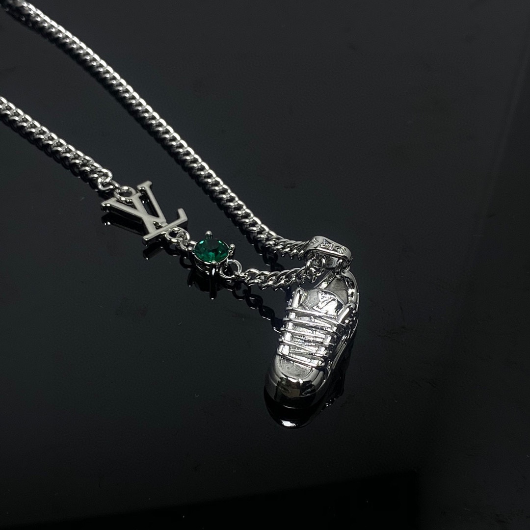 Louis Vuitton Shoe Sneaker Pendant Necklace - Original Replica Club