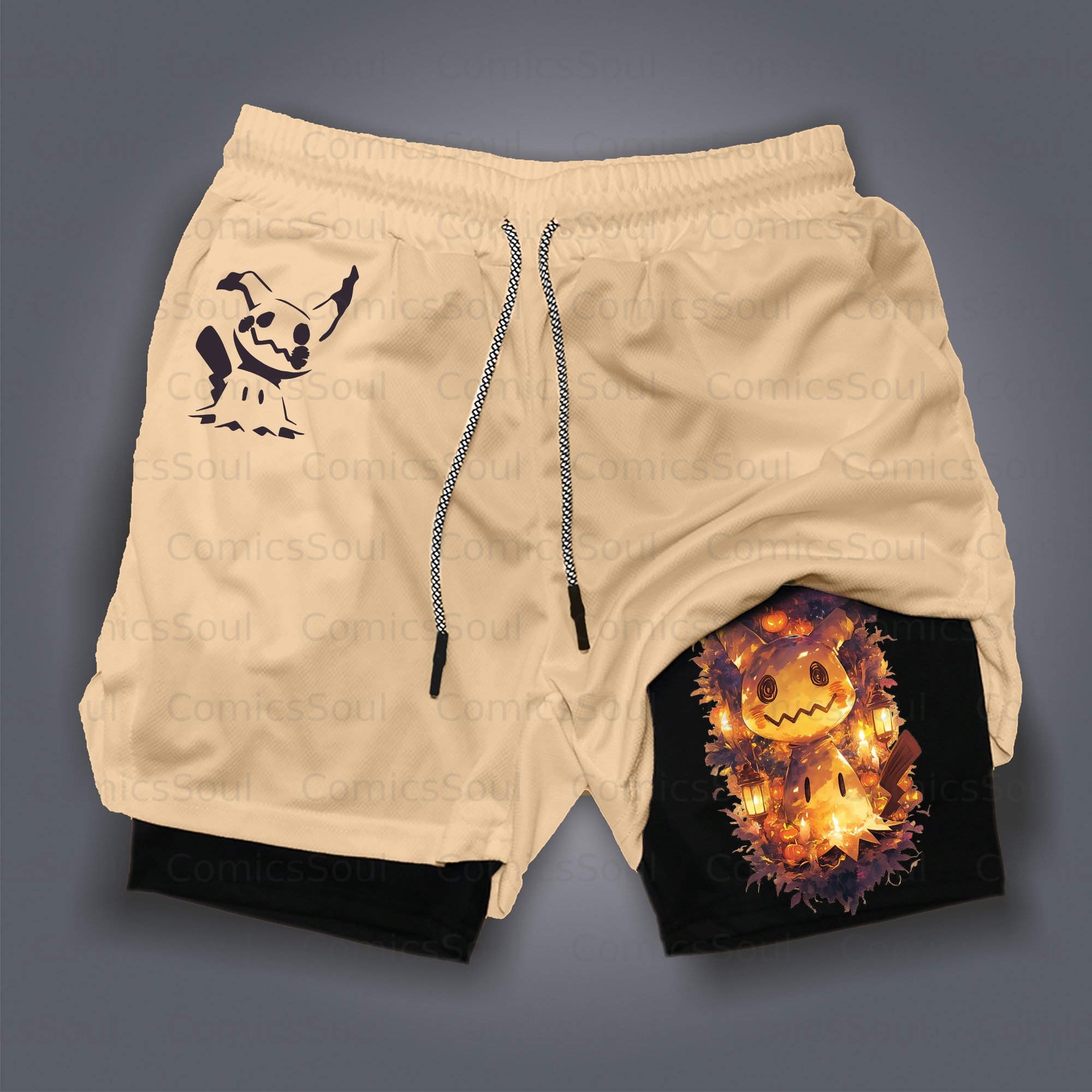 Unisex Casual Halloween Anime Streetwear Shorts