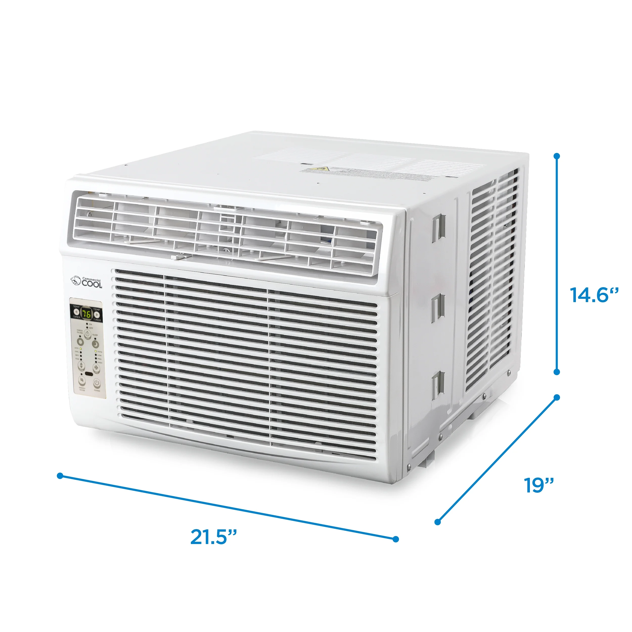 COMMERCIAL COOL 14,500 BTU Window Air Conditioner with Remote Control and Adjustable Thermostat, cools up to 750 Sq. Ft. with Electronic Controls & Digital Display CWAM145W6C - Image 6