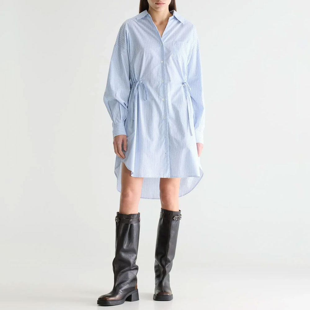 Bellerose - Robe chemise à rayures Coney - Bleu