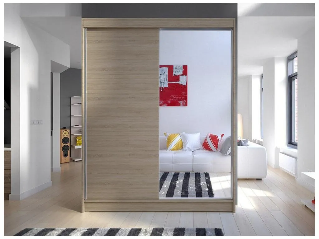 Armario Decoencanto 140 Decoencanto 200x150x58cm Puertas de armario - Correderas