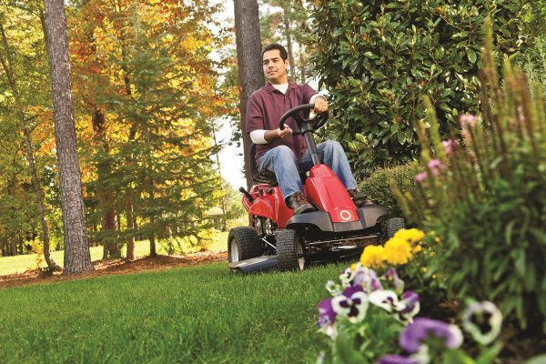Troy-Bilt TB30 382cc 6-Speed Riding Lawn Mower, Remanufactured, Compact Design, Adjustable Height
