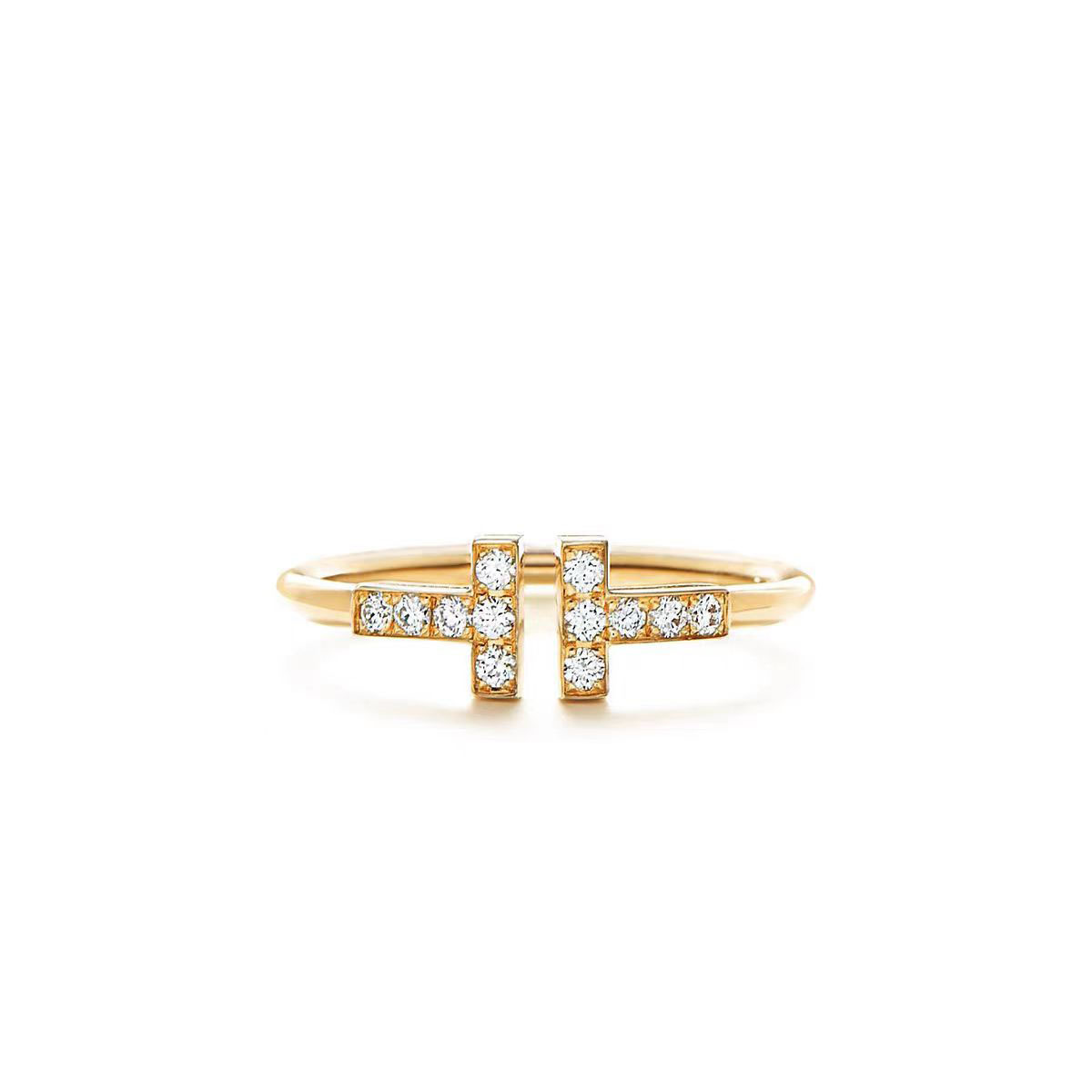Tiffany Doube T Rings - Original Replica Club