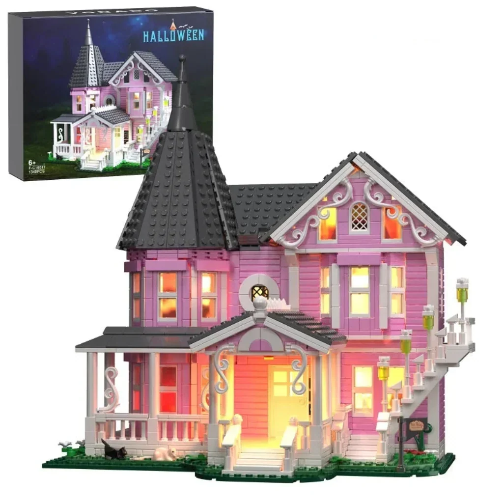 1,349-Piece Illuminated Halloween Building Block Set - Image 5 1,349-Piece Illuminated Halloween Building Block Set - Image 5