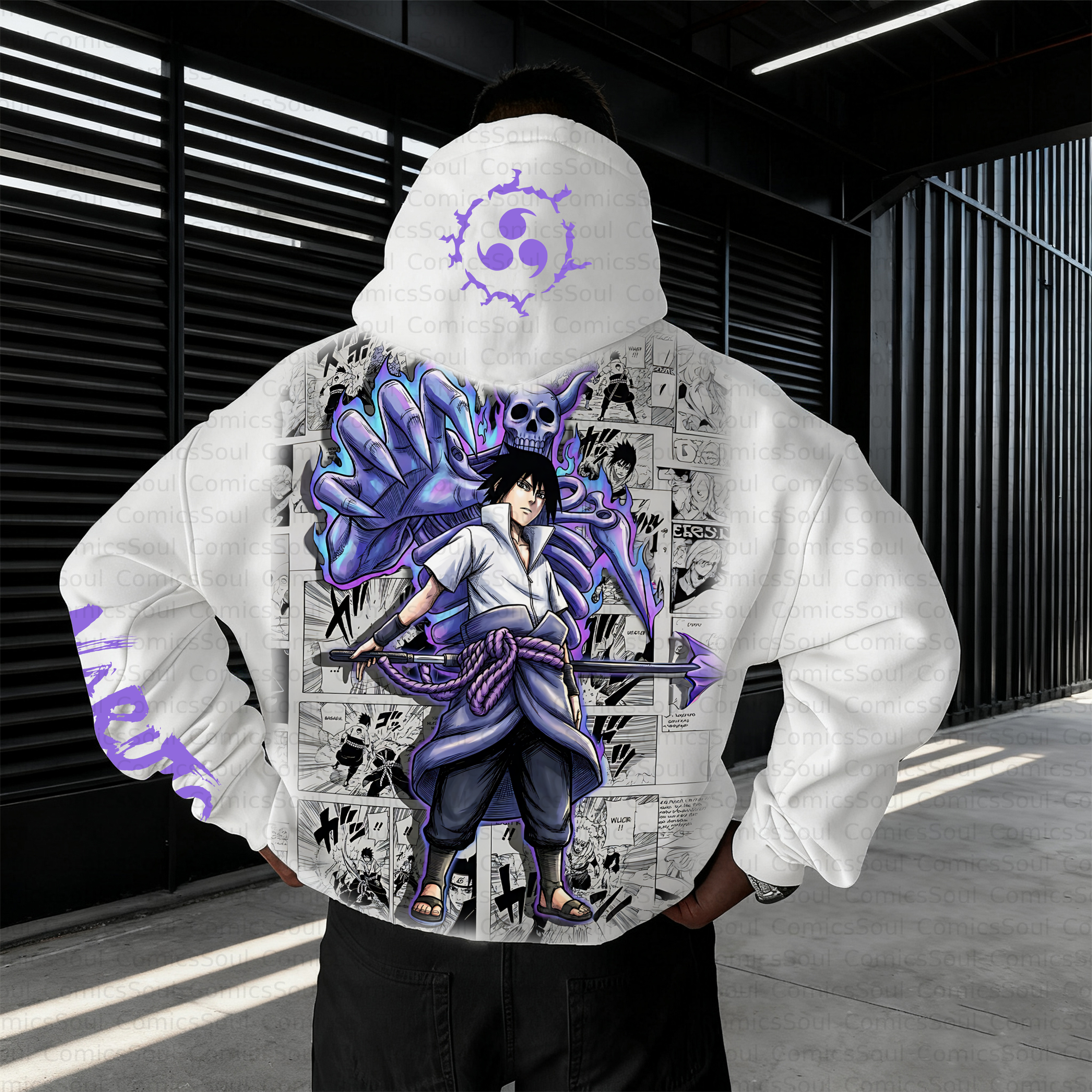 Unisex Anime Inspired Vintage Plush Hoodie