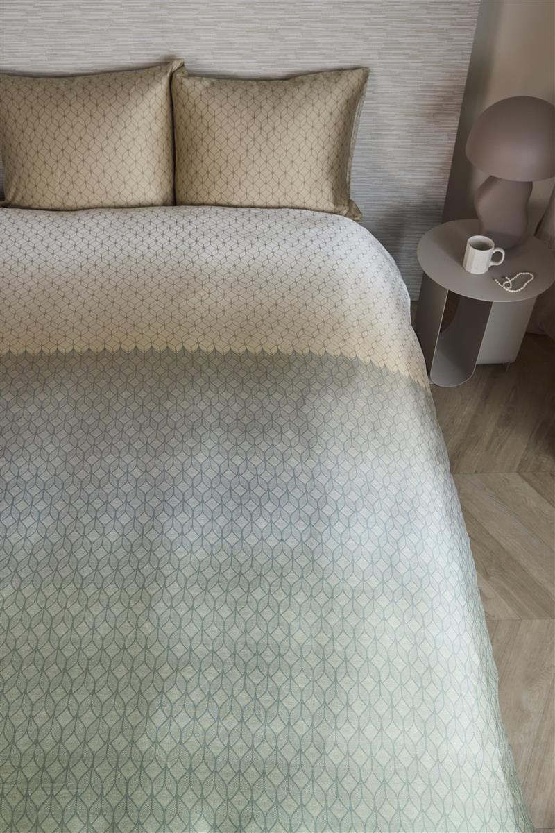 Beddinghouse Ariel dekbedovertrek - 240x200 220 - Blauw Groen