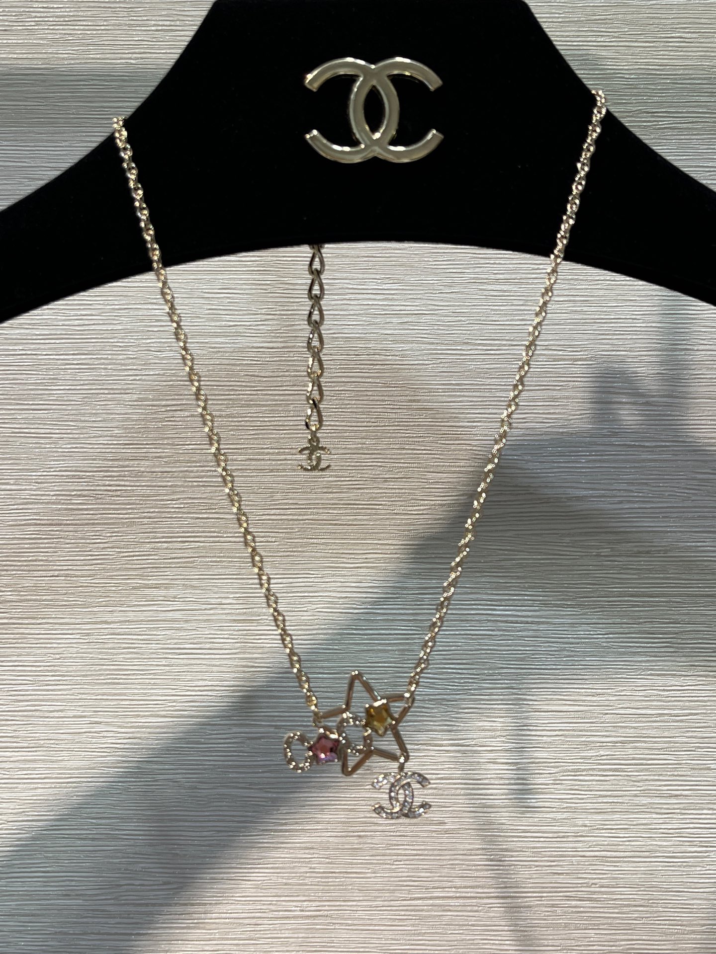 Chanel Rhinestone Star Coco CC Necklace - Original Replica Club