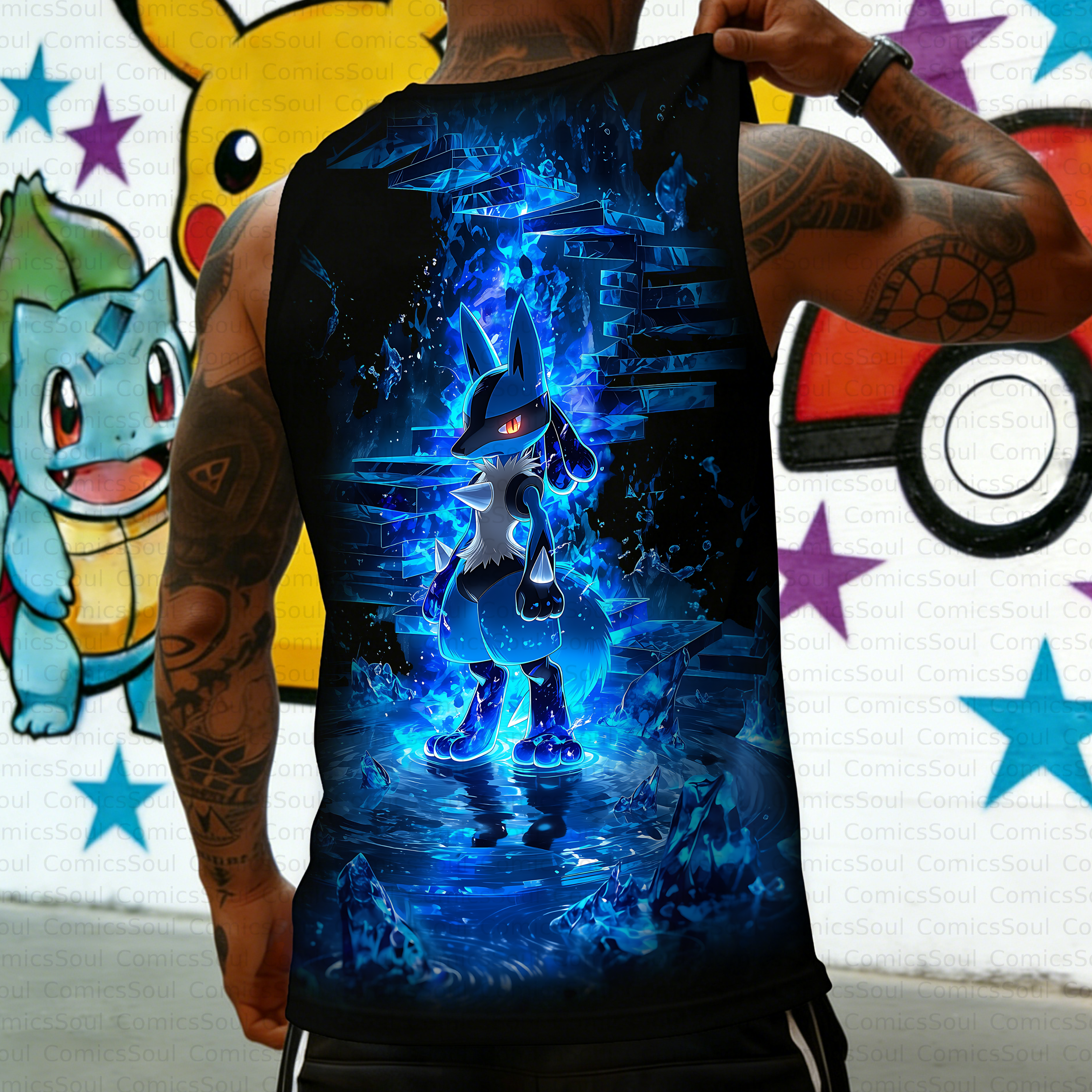 Unisex Anime Inspired Vintage Tank Top
