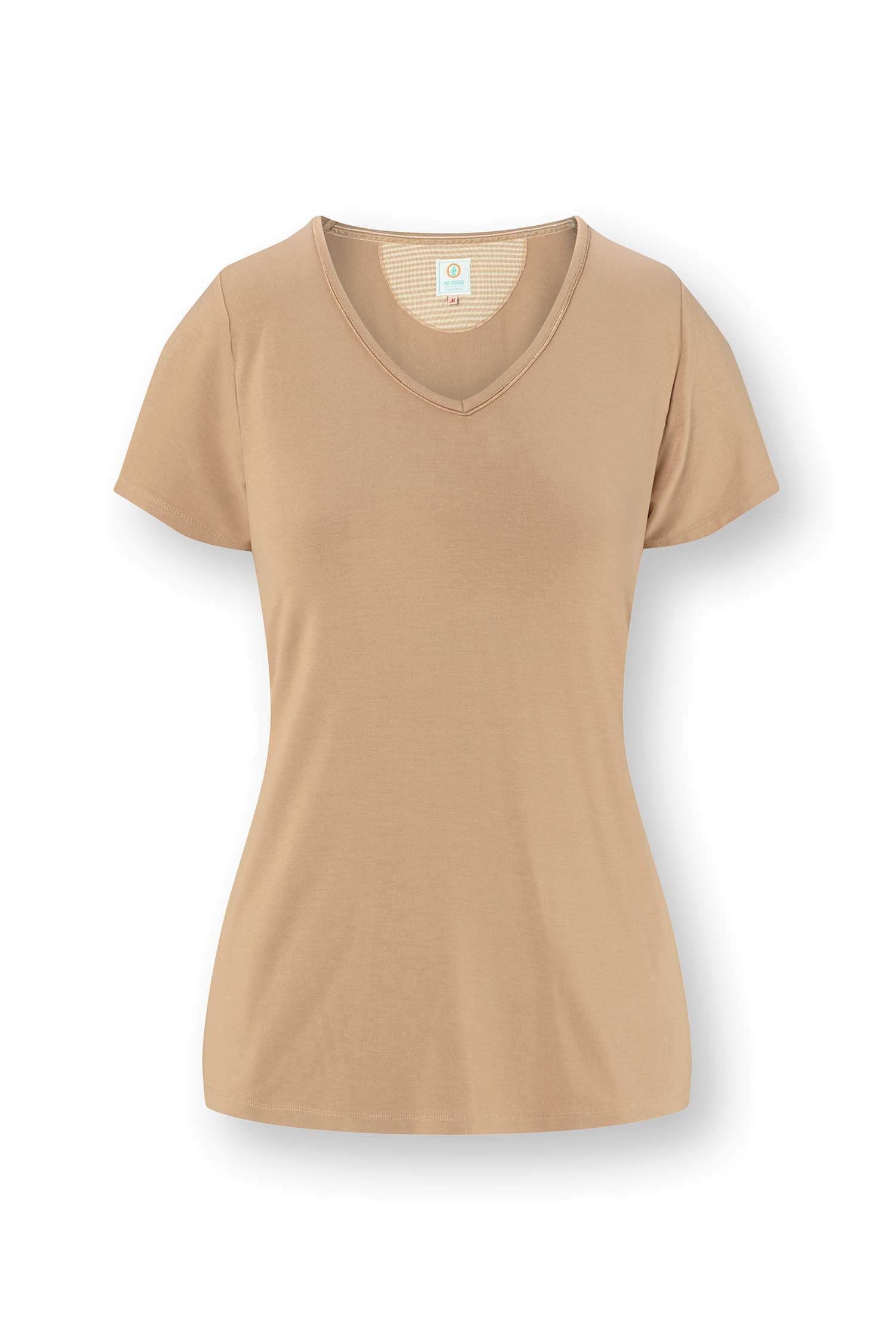Toy Short Sleeve Top Solid Sand