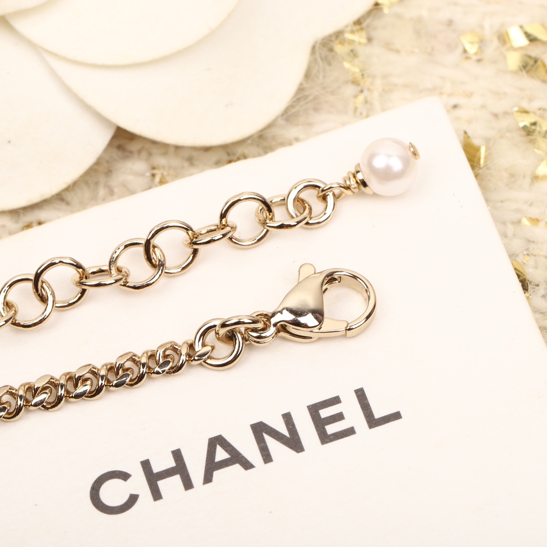 Chanel Light Gold Chain Little Flower CC Bracelet - Original Replica Club