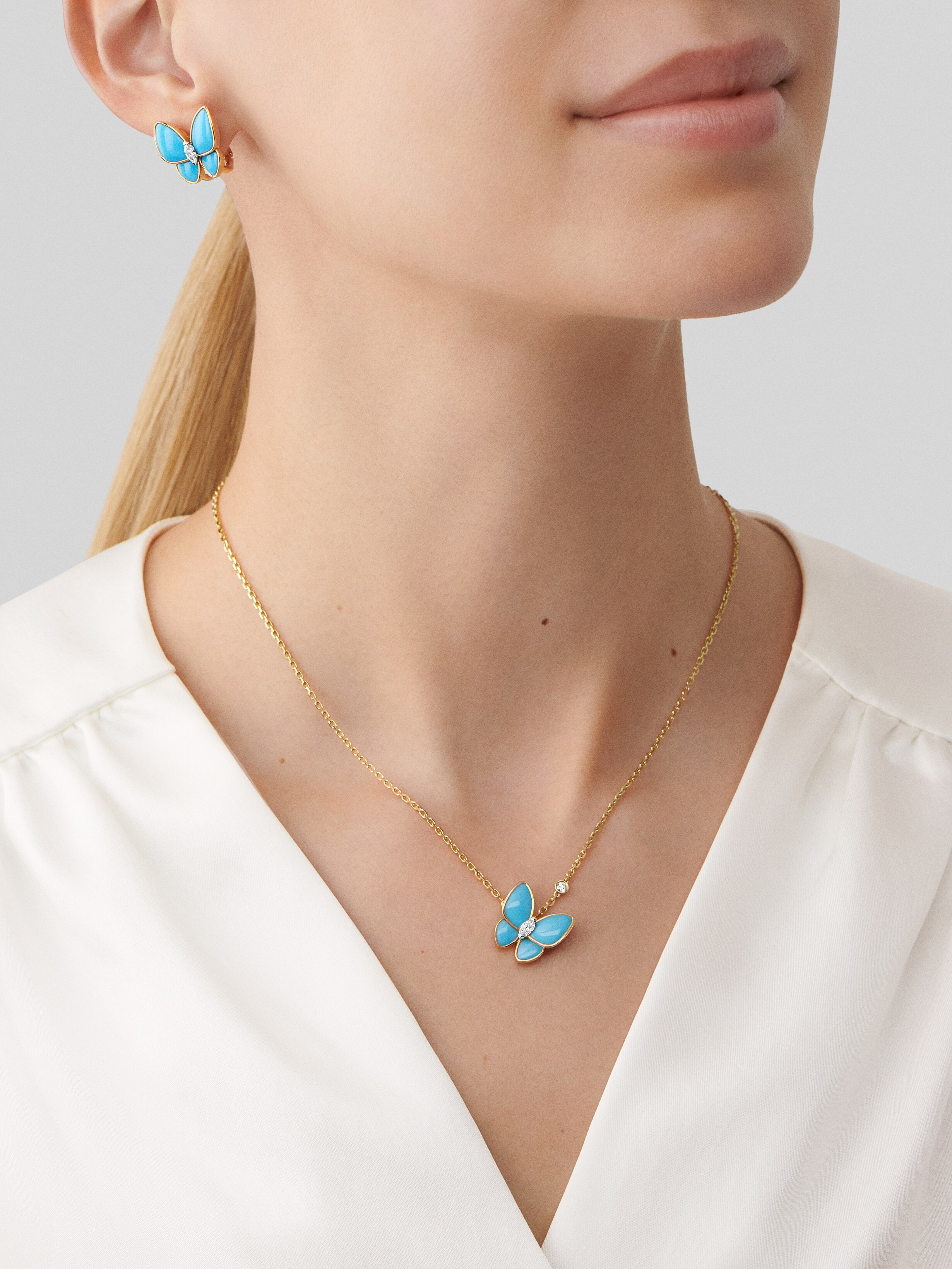 Replicate Two Butterfly pendant(1:1 replica) - Original Replica Club