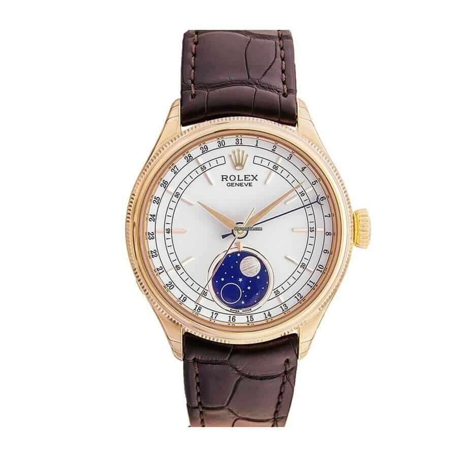 Replica Rolex Cellini Moonphase White Dial 50535-0002