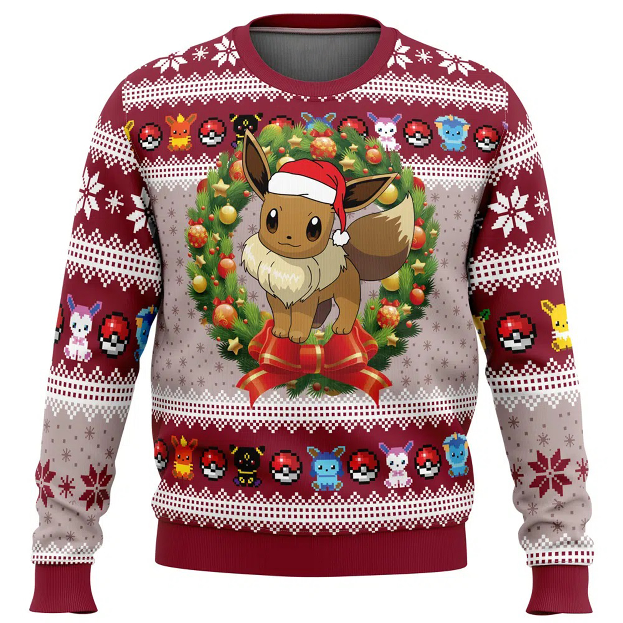 Unisex Anime Ugly Christmas Sweater TeeThreads Sustain the Scene with Custom Apparel